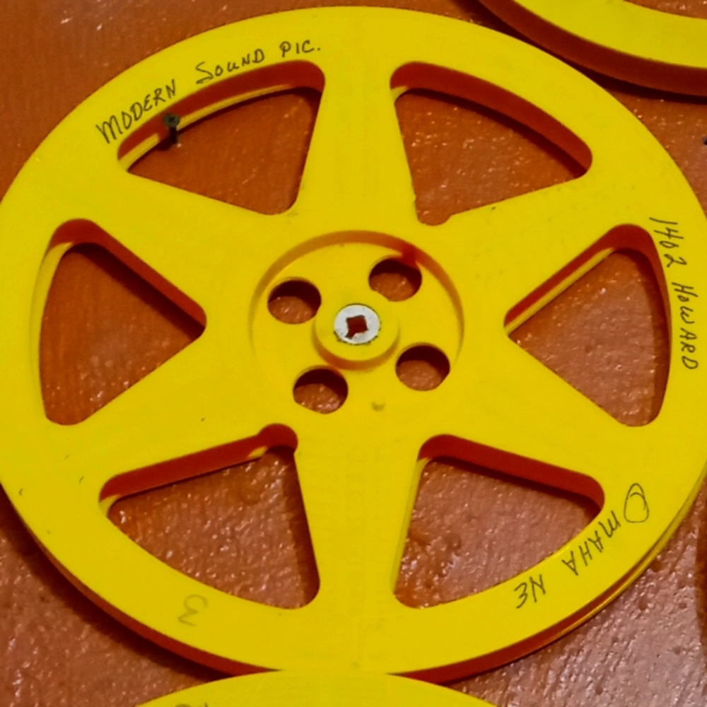 Vintage Yellow Film Reel Wall Decor has the name Howard could it be ron Howard ?